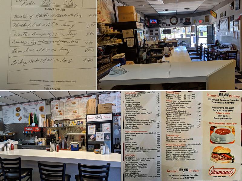 Kenny's Pit Stop Menu