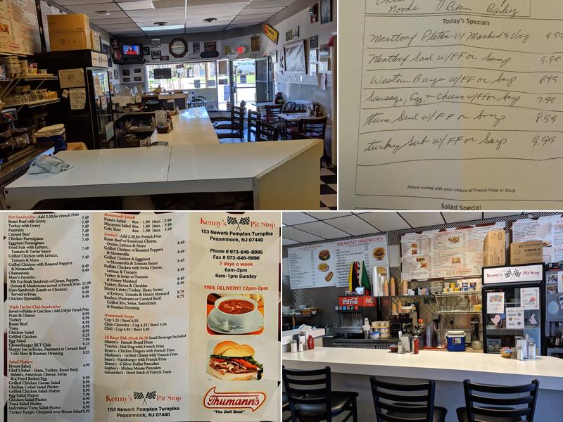 Kenny's Pit Stop Menu