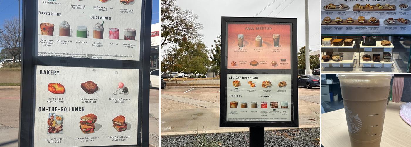 Starbucks Menu