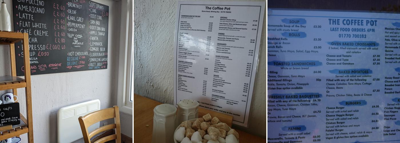 The Coffee Pot Menu