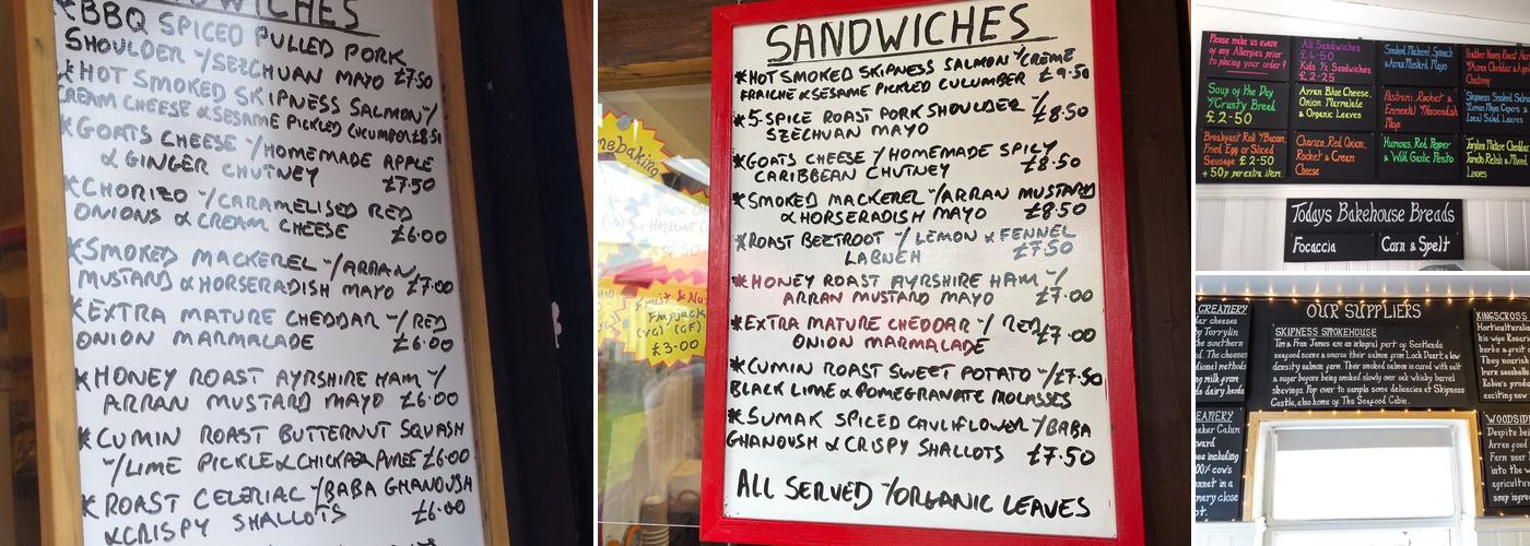 The Sandwich Station Menu
