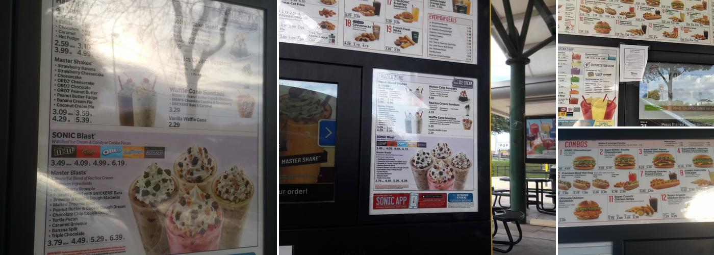 Sonic Drive-In Menu