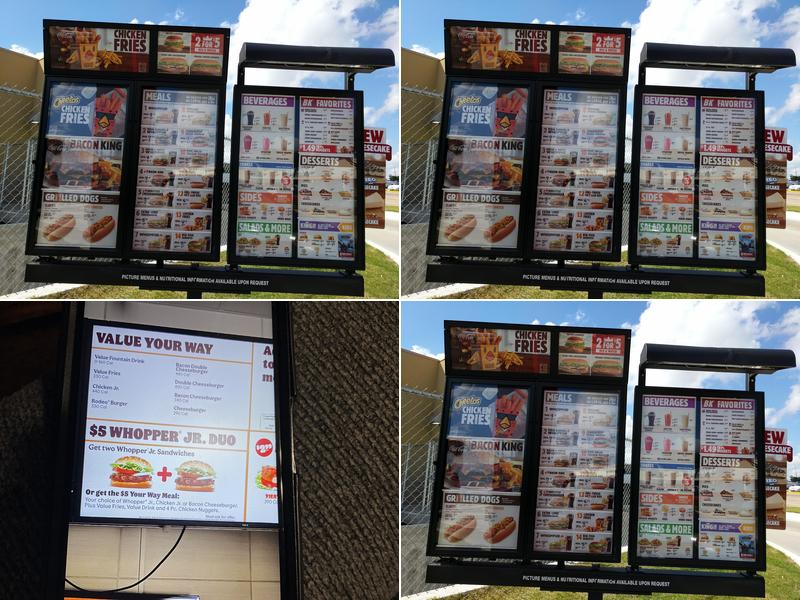 Burger King Menu