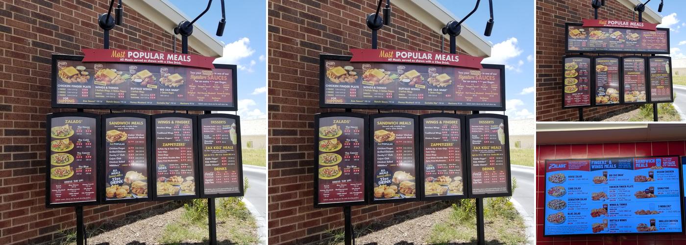 Zaxby's Chicken Fingers & Buffalo Wings Menu