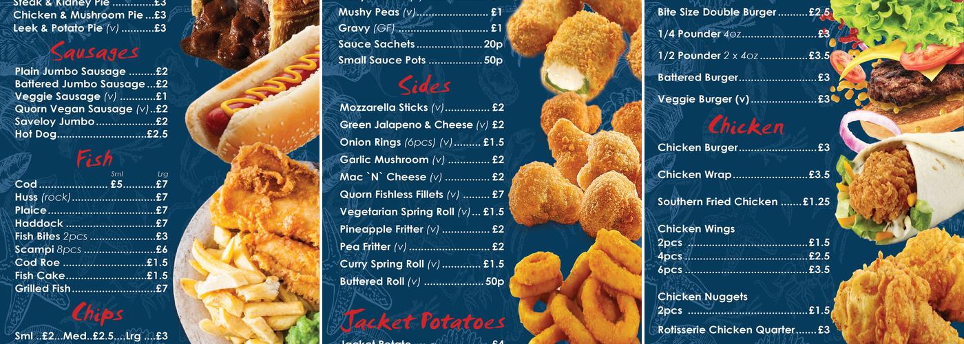 Mr Chips Menu