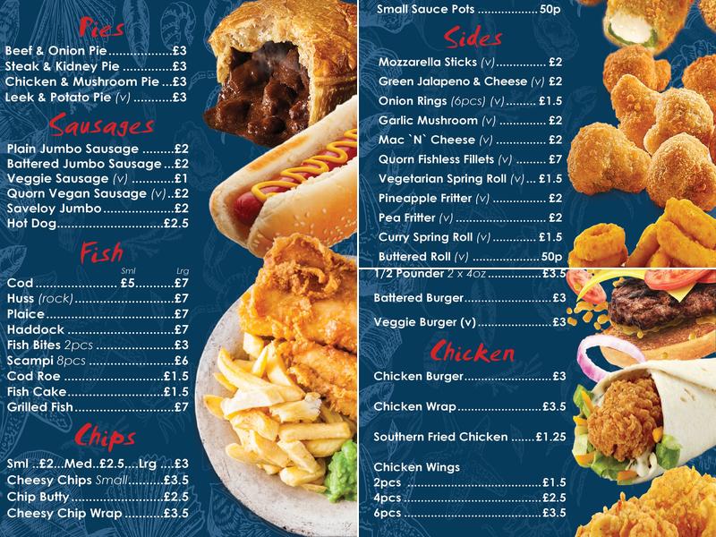 Mr Chips Menu