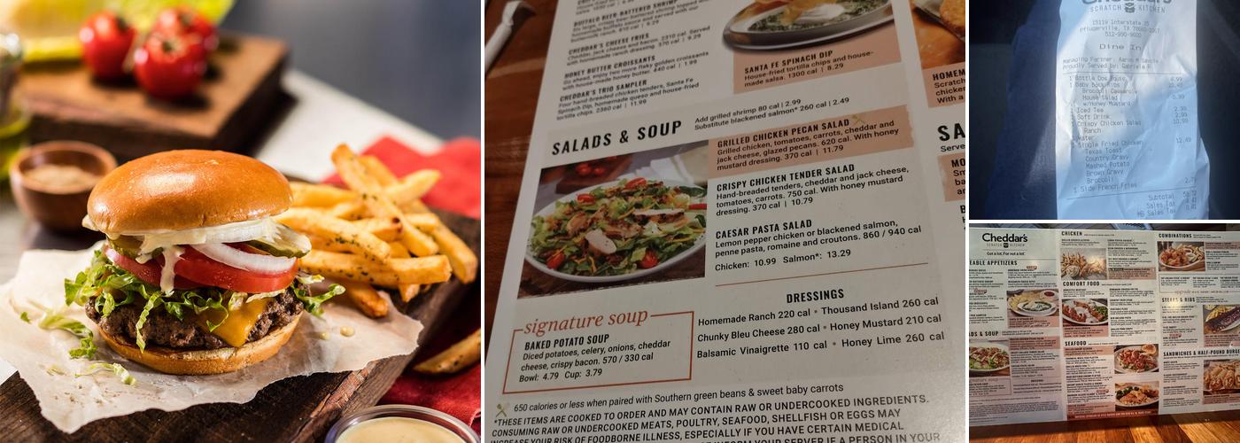 Cheddar's Scratch Kitchen Menu