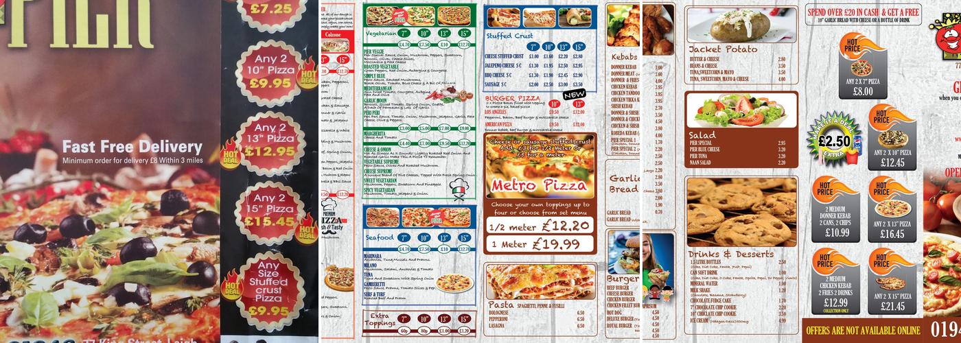Pizza Pier Menu