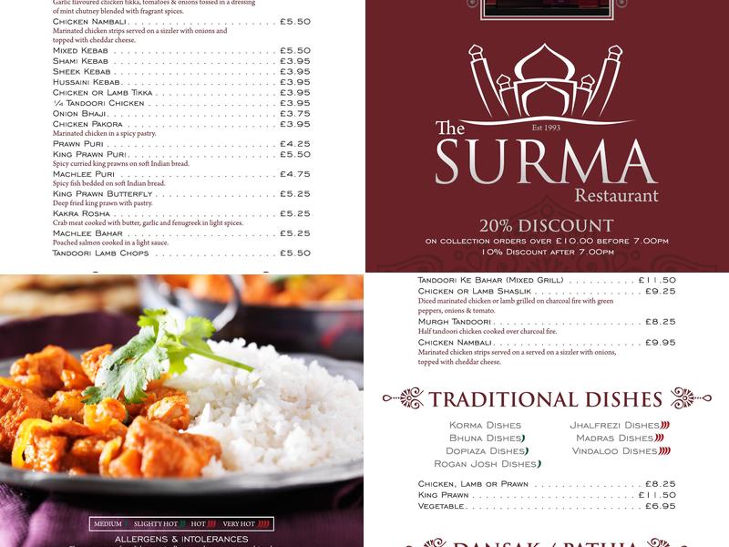 The Surma Menu