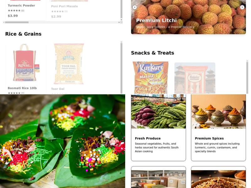 Central Kirana Store Menu