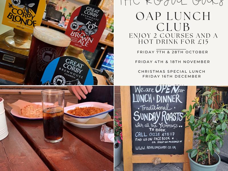 Royal Oak Scotby Carlisle Menu