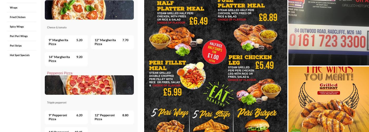 Grilled Hotspot Menu