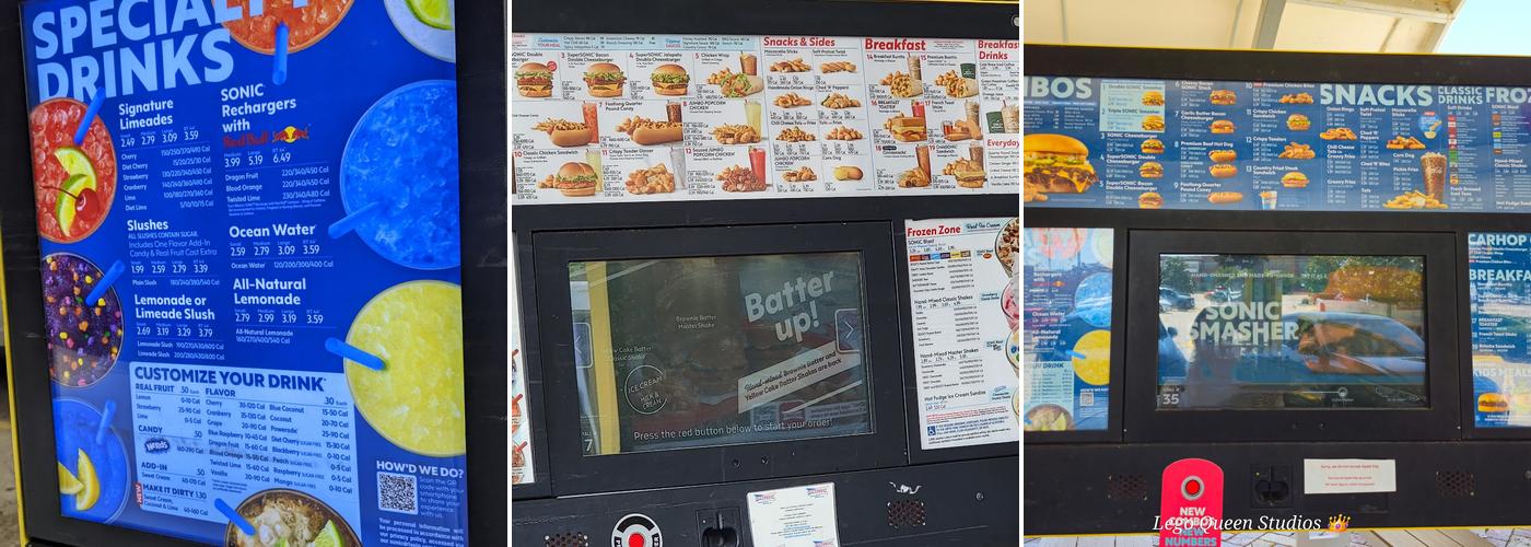 Sonic Drive-In Menu