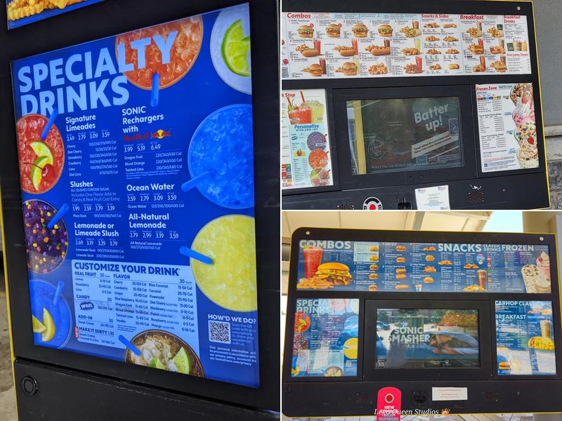 Sonic Drive-In Menu