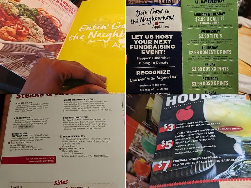 Applebee's Grill + Bar Menu