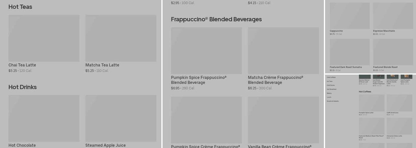 Starbucks Menu