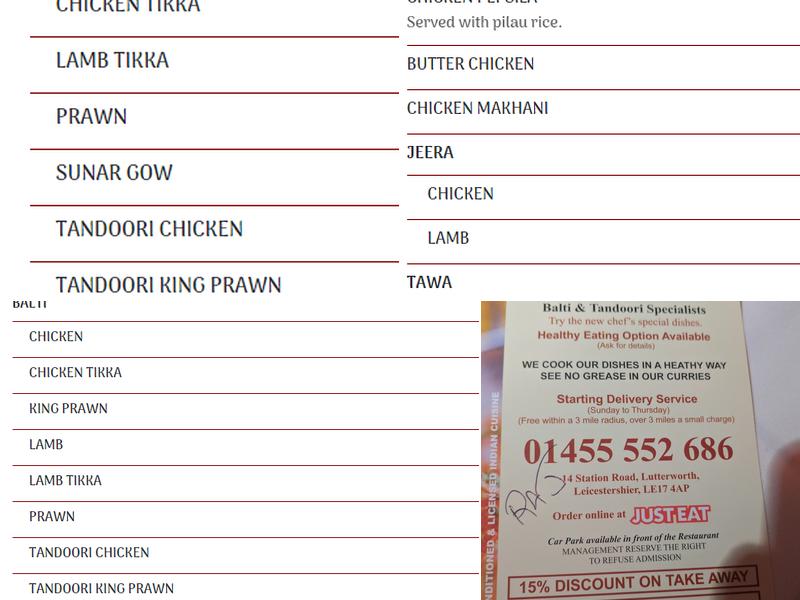 The New Sunar Gow Menu