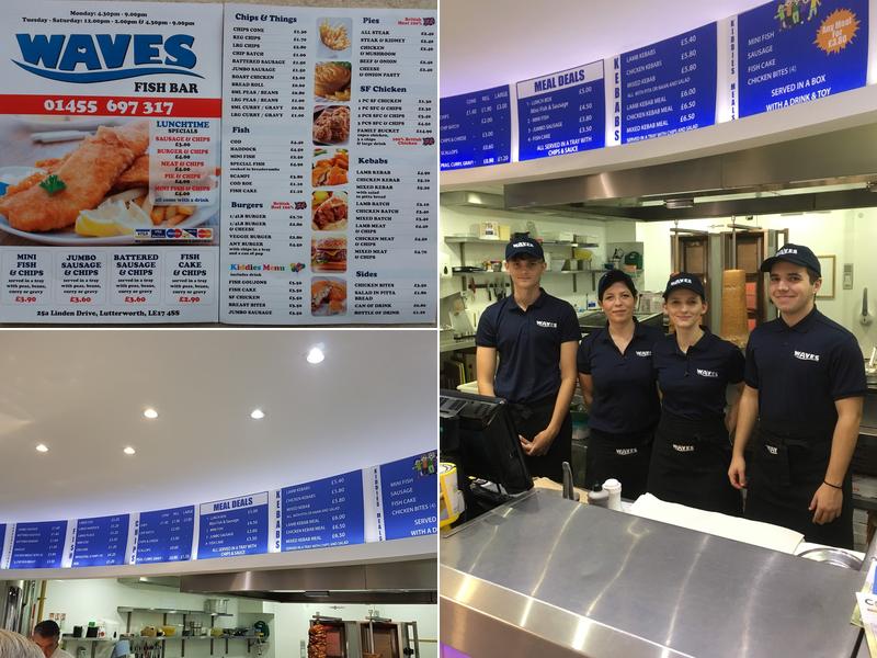 Waves Lutterworth Menu