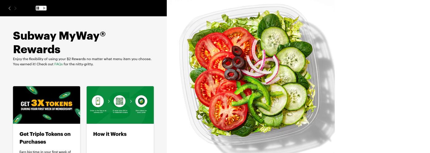 Subway Menu