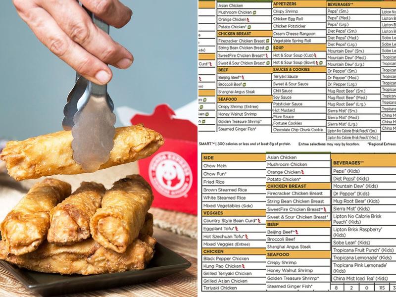 Panda Express Menu