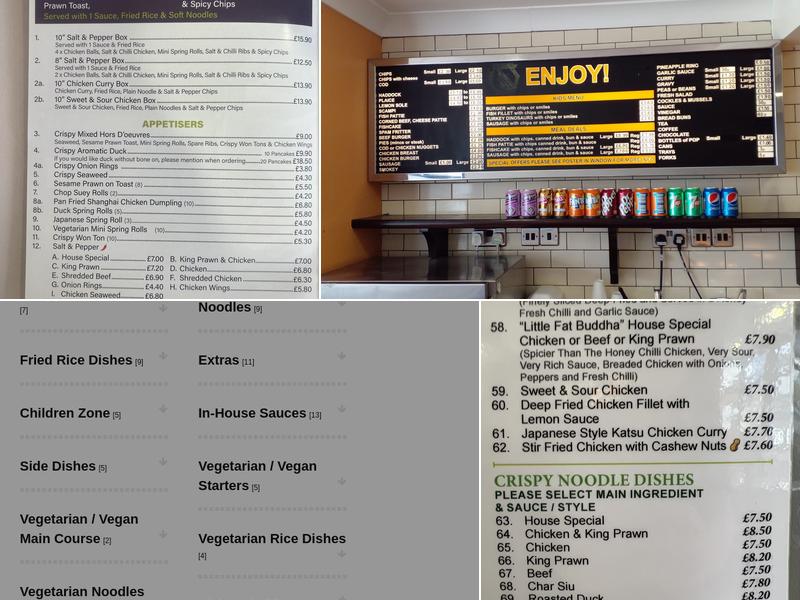 Little Fat Buddha Asian restaurant &FISH &CHIPS Menu