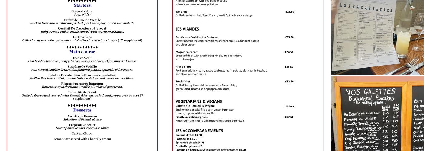 Chez Lindsay Menu