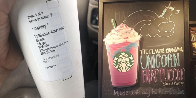 Starbucks Menu