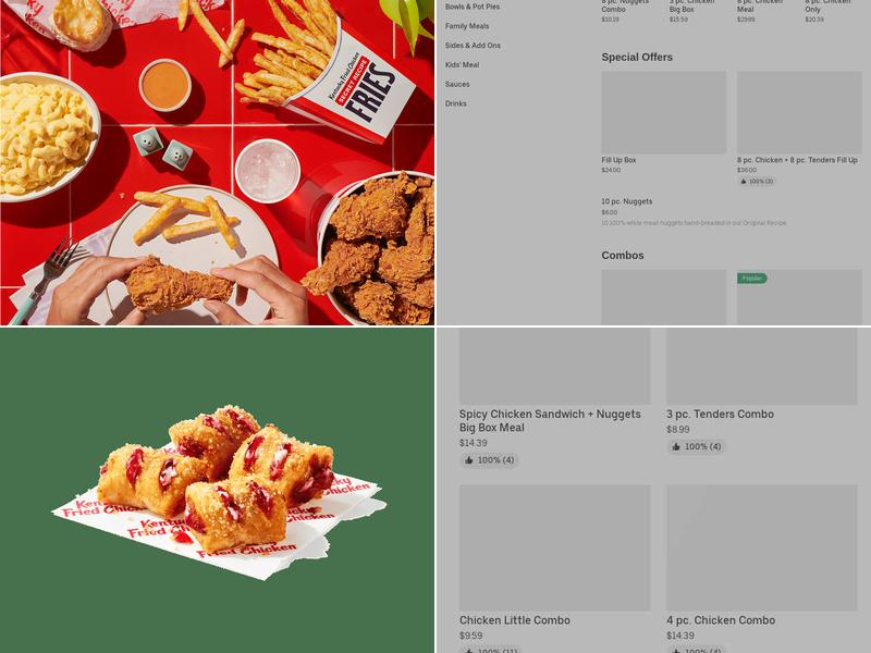 KFC Menu