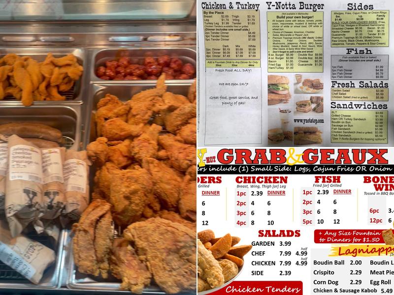 Riché's Y-Not Stop Menu