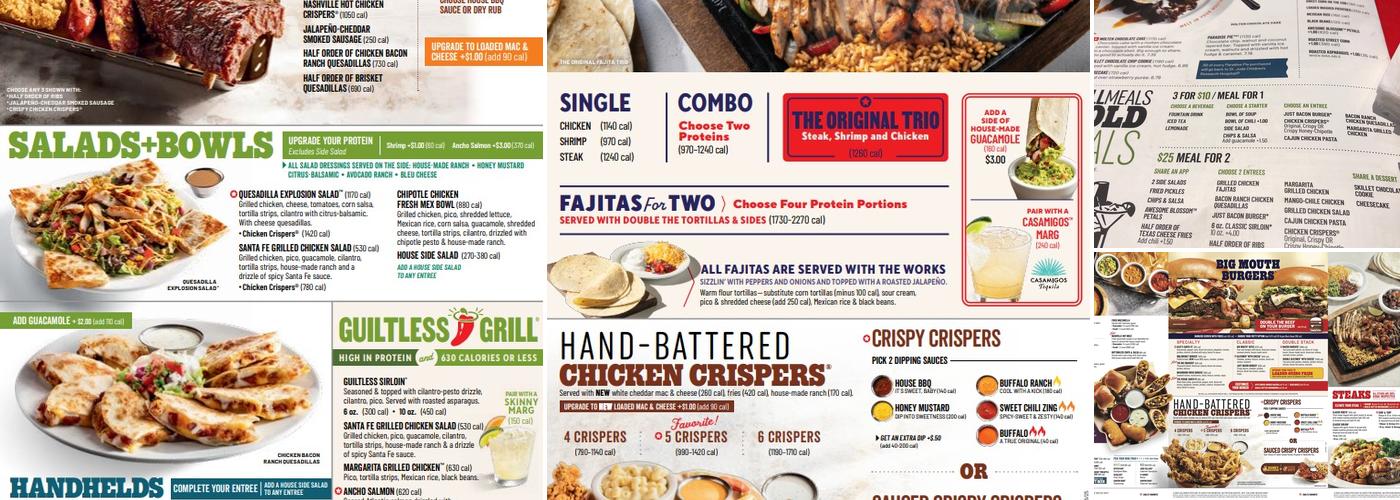 Chili's Grill & Bar Menu