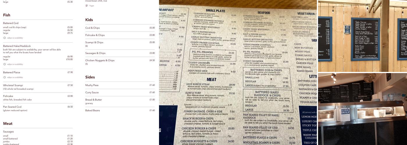 The Coddy Shack Menu