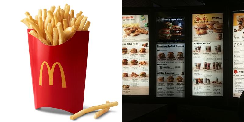 McDonald's Menu