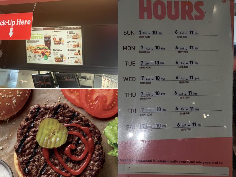 Burger King Menu