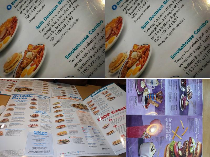 IHOP Menu