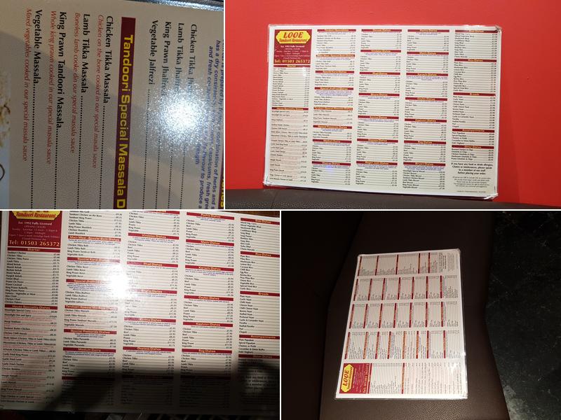 Viceroy Indian Restaurant and takeaway Menu