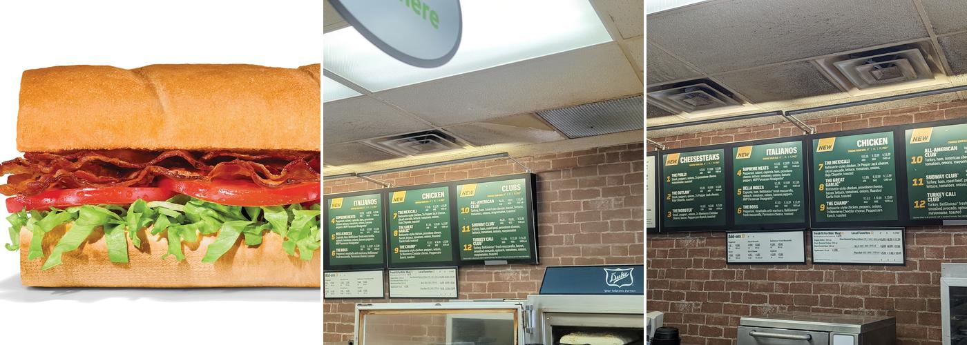 Subway Menu