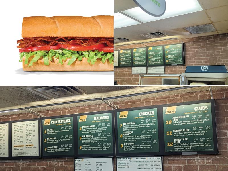 Subway Menu