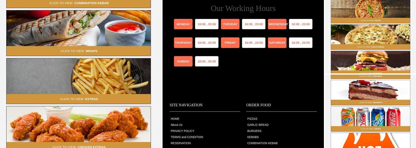 Cullompton Charcoal Grill Menu