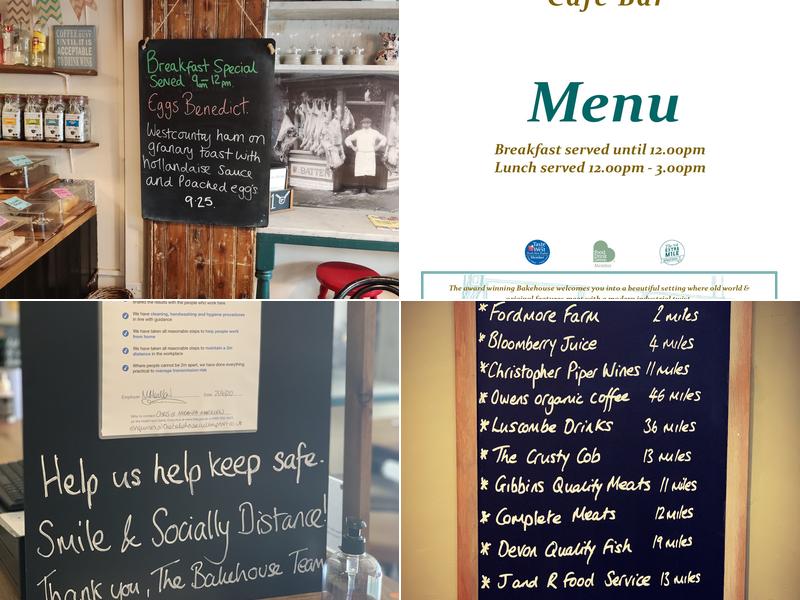 The Bakehouse Menu