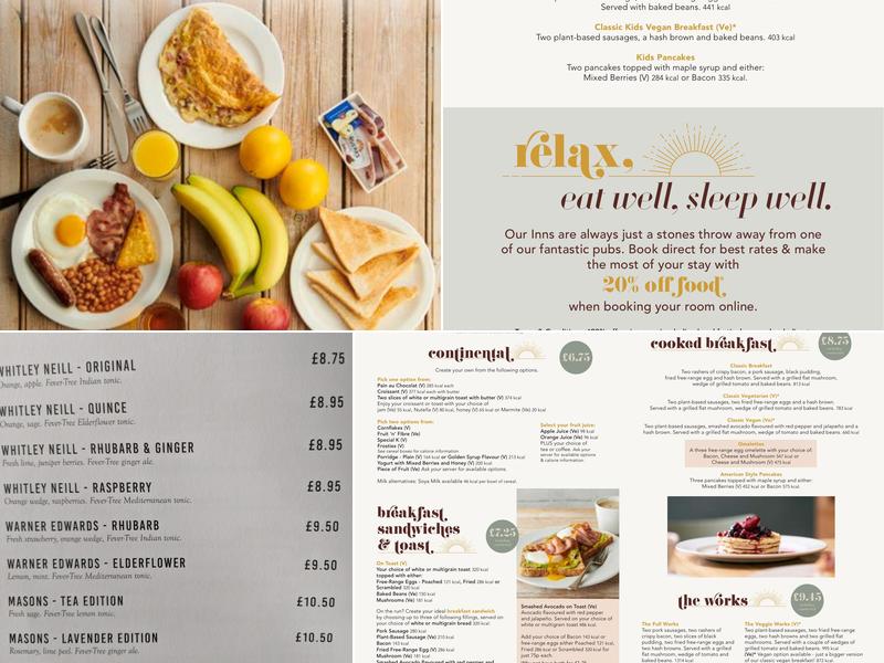 Fishermans Cot Tiverton by Marston's Inns Menu