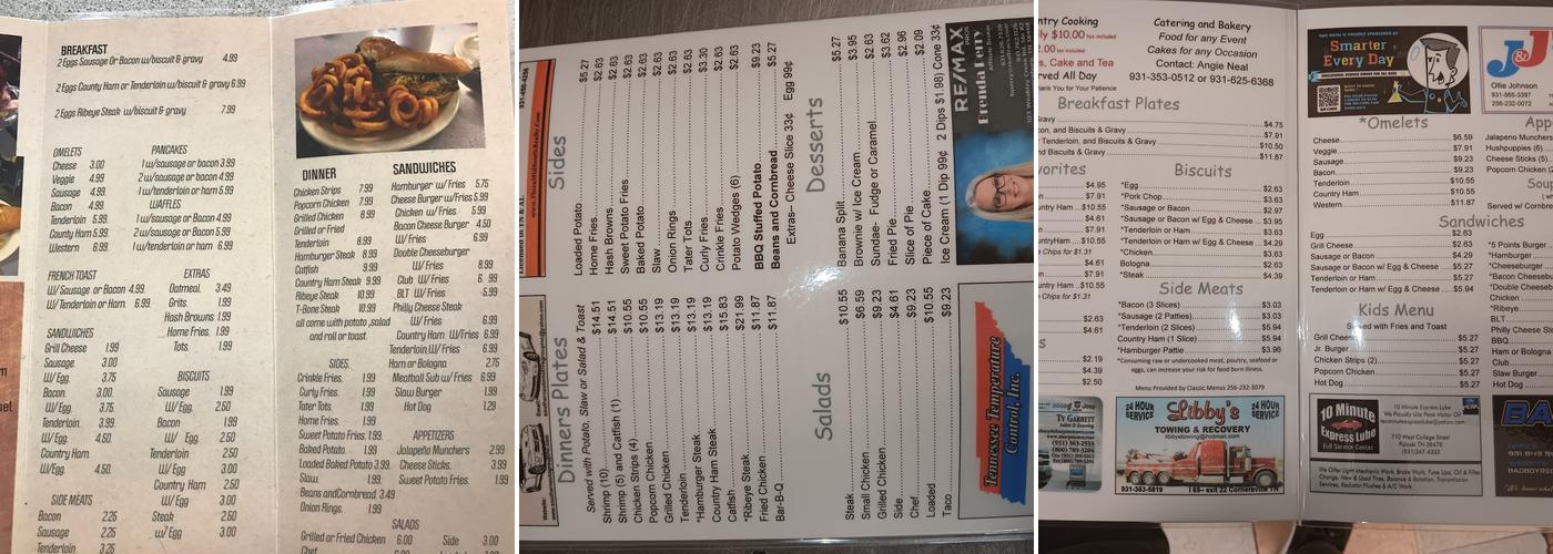 Five Points Market and Deli Menu