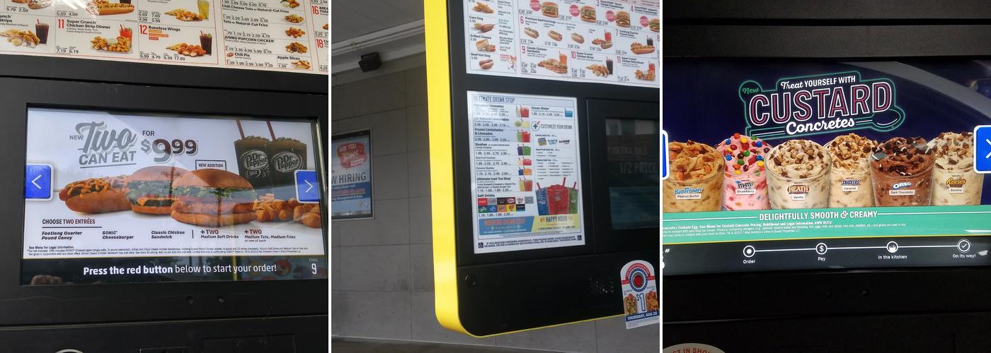 Sonic Drive-In Menu