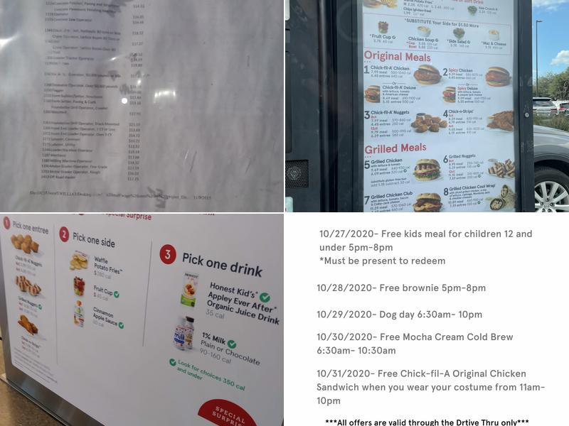 Chick-fil-A Menu