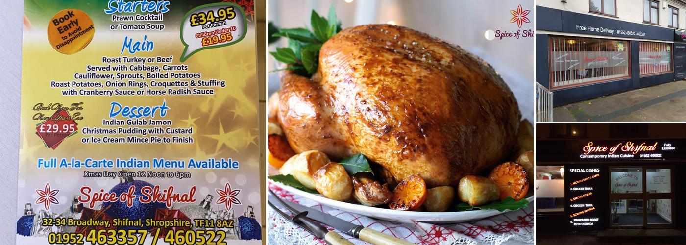 Spice of Shifnal Menu