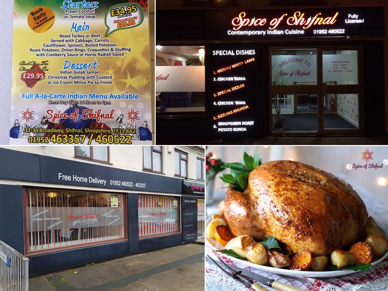 Spice of Shifnal Menu