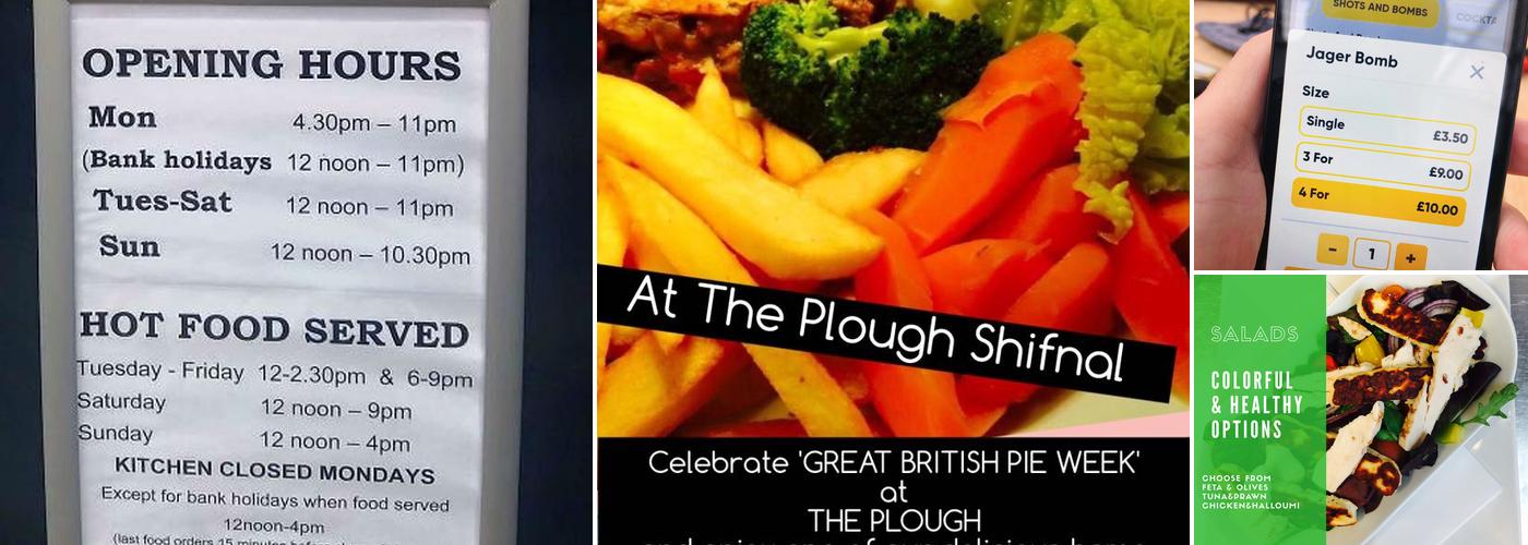 The Plough Inn Menu