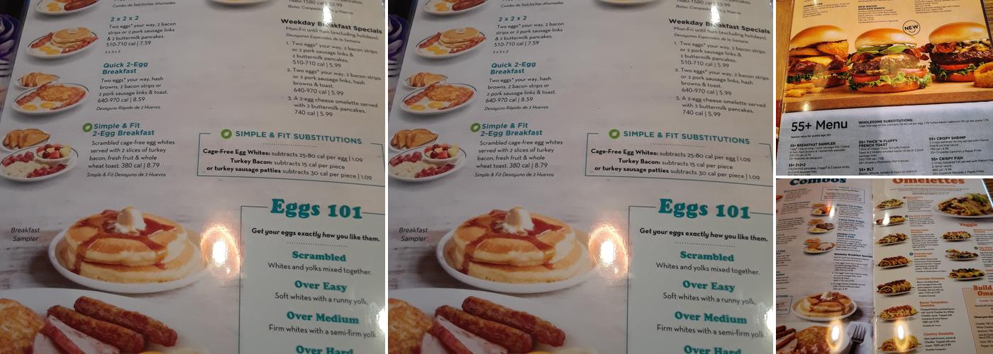 IHOP Menu