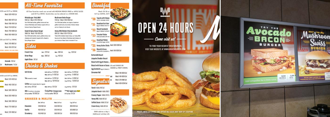 Whataburger Menu