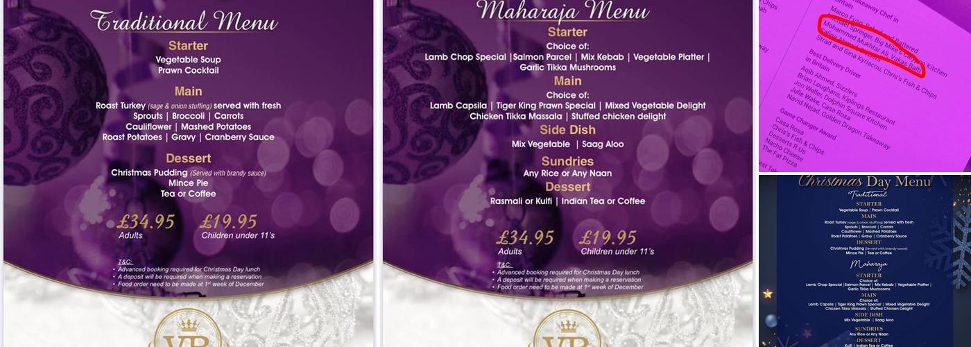 Vakas Balti Menu