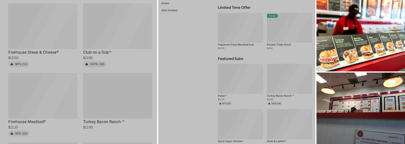 Firehouse Subs Stone Creek Crossing Menu